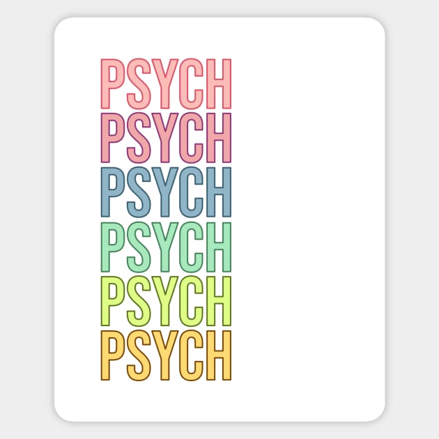 Psych Sticker by RainbowAndJackson